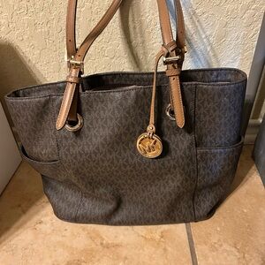 EUC Michael Kors Brown Tote Bag